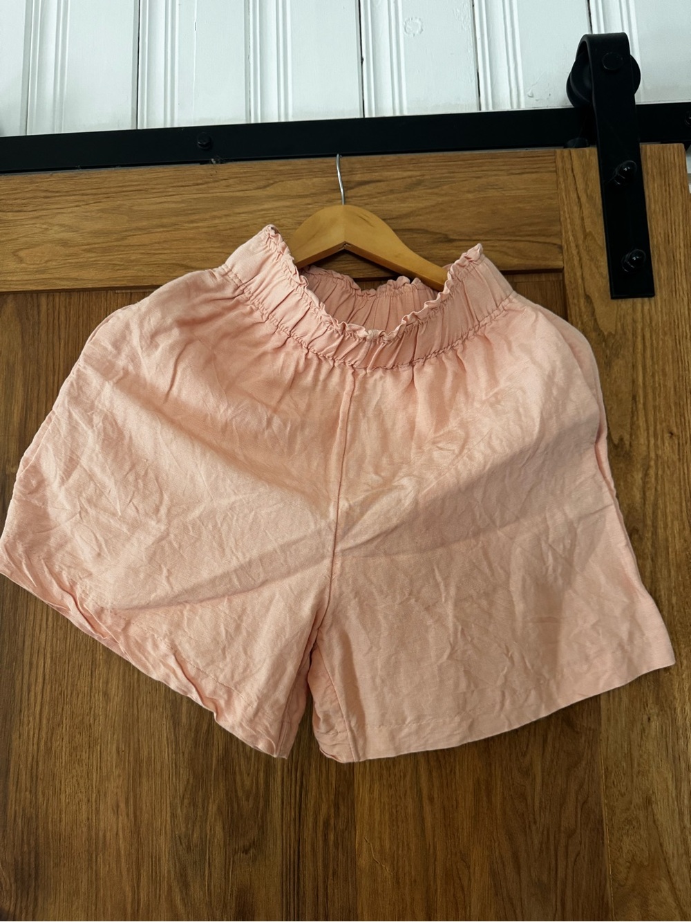H&M Light Pink Smocked Waist Women's Shorts
